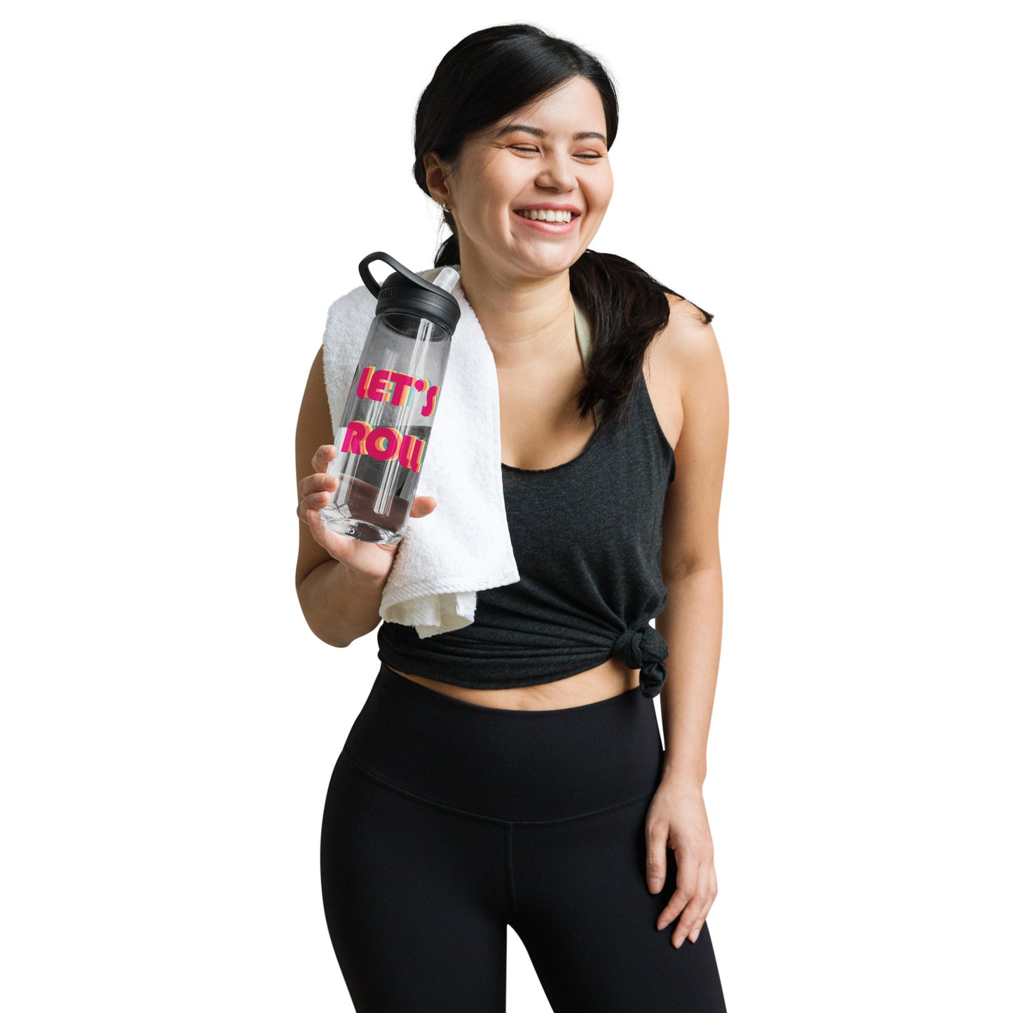 Let's Roll water bottle