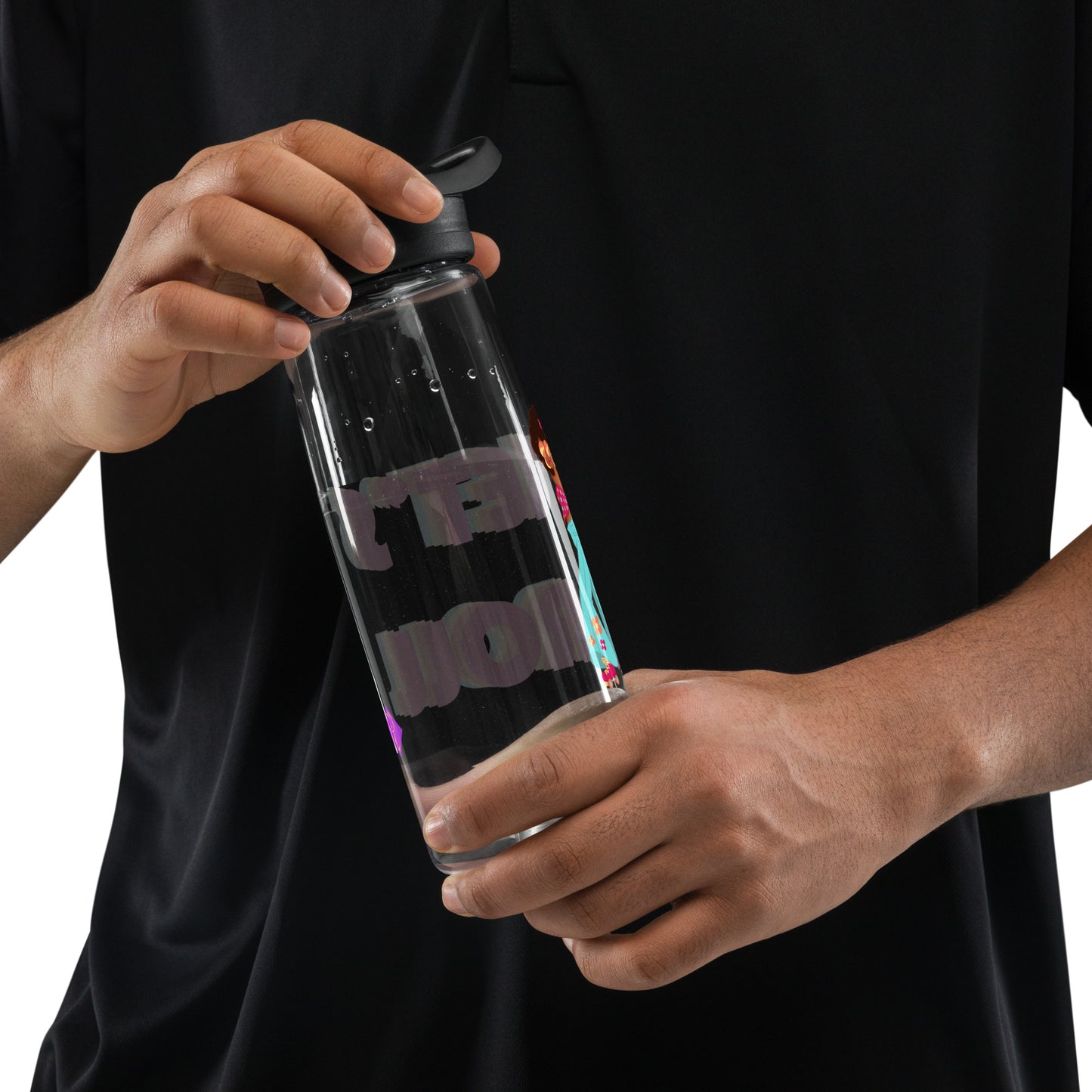 Let's Roll water bottle