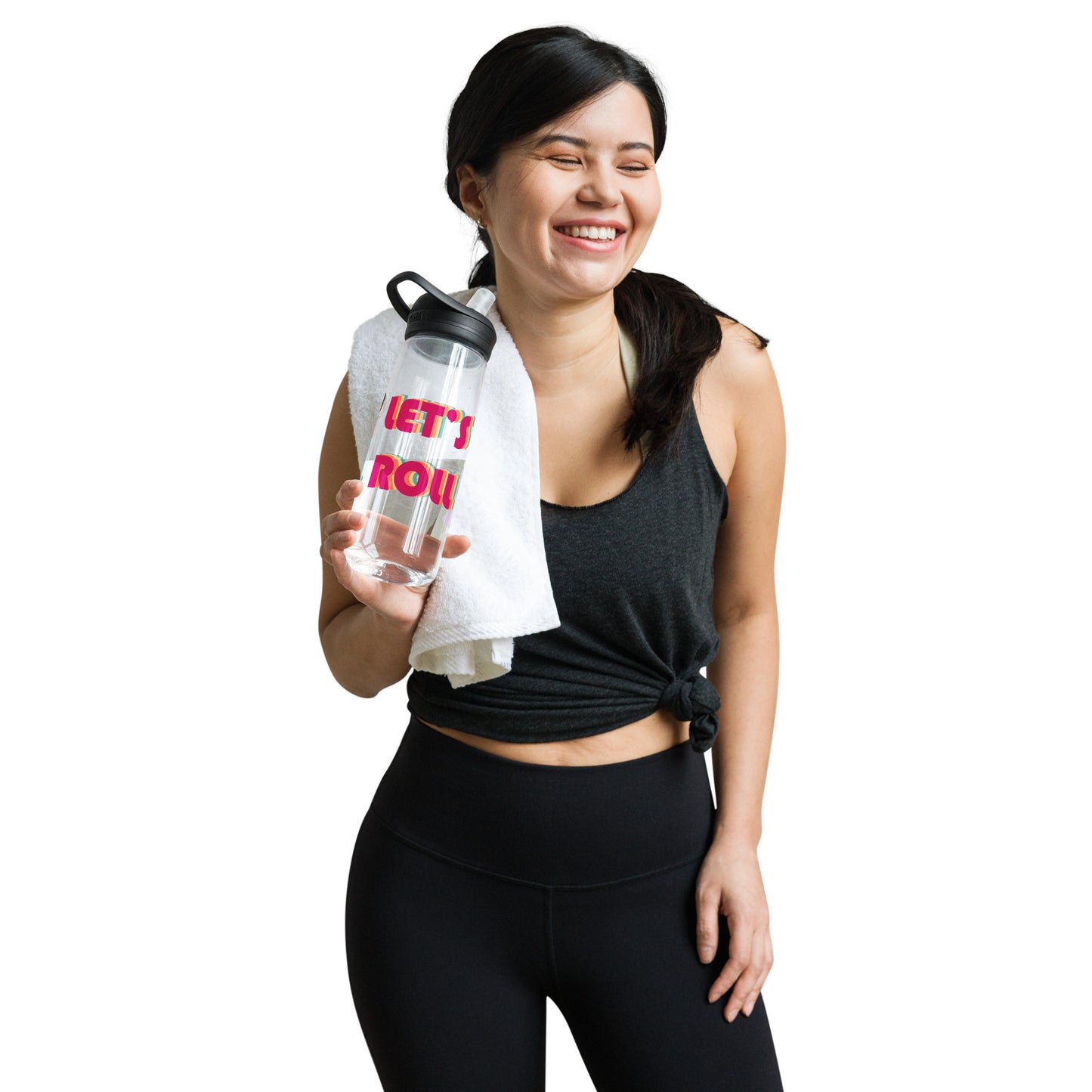 Let's Roll water bottle