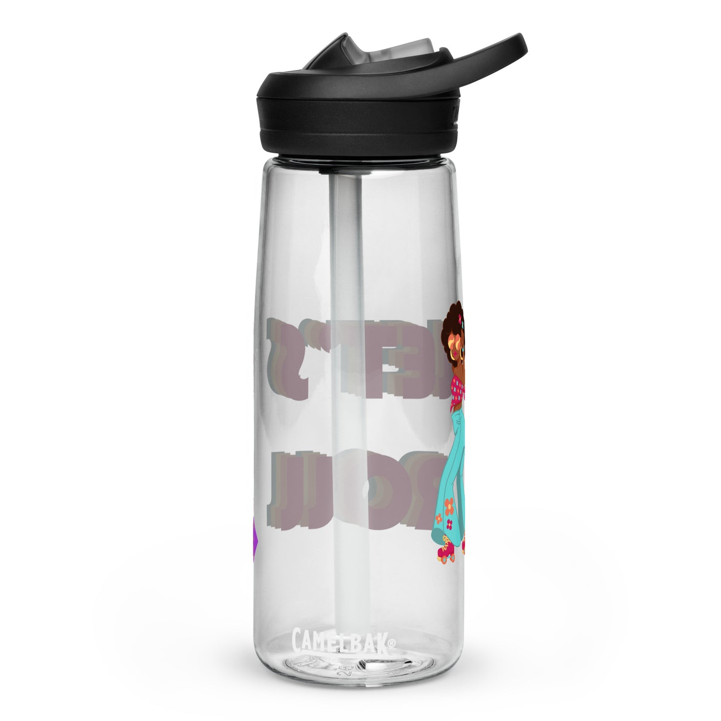 Let's Roll water bottle